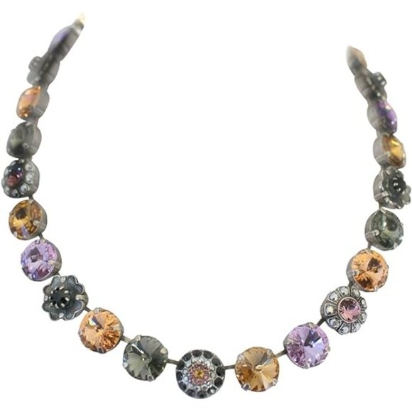 Mariana Discover Large Floral Crystal Necklace - Picture 5 of 6